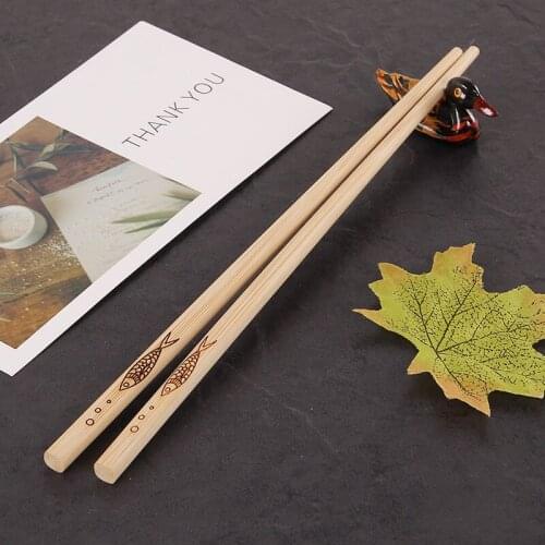 Bamboo Tongs Sushi Chopsticks No Wax Sumpit Engraved Japanese Paintless Tableware Mould Proof Chopsticks Dinnerware 8pairs/Set