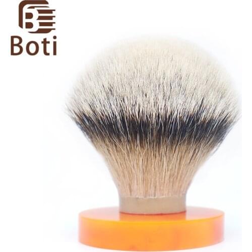 Boti Brush-SHD Silk HMW Silvertip Badger hair knot Super Higher density Silk HMW Silvertip Bulb Shape shaving brush knot