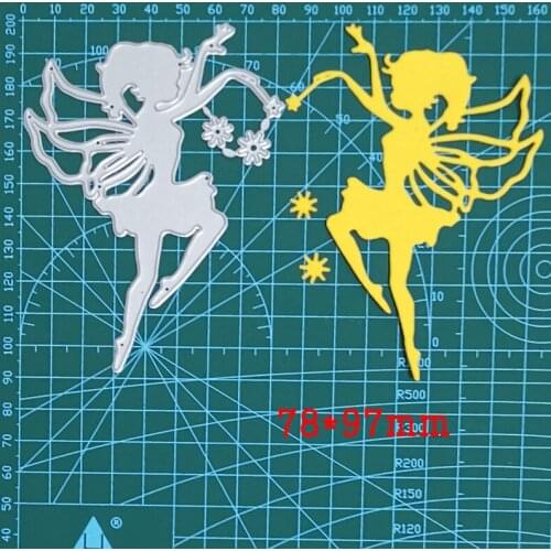 Flower Fairy Angel Scrapbooking Metal Cutting Dies For DIY Stamp Photo Album Embossing Paper Cards Making Decor Crafts Kid Gifts