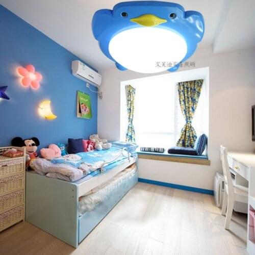 Childrens Room Lamp Bedroom Ceiling Lamp Creative Simple Cute Penguin Cartoon Lamp Room Lamp For Boys And Girls japan luminaria