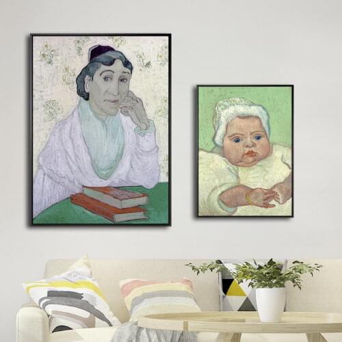 Home Decoration Print Canvas Art Wall Pictures Poster Paitings Netherlandish Vincent Van Gogh Portrait Baby Woman