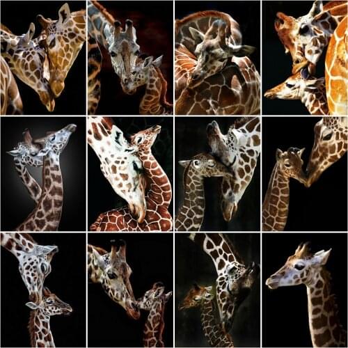 Evershine 5D DIY Diamond Painting Giraffe Full Square Rhinestone Picture Diamond Embroidery Sale Animals Mosaic Home Decor Gift