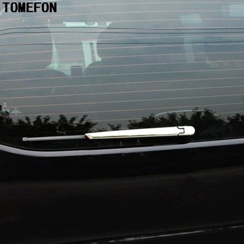 TOMEFON ABS Chrome For Benz V-Class VITO Viano Valente Metris 2014 2015 2016 2017 Rear Tail Window Windshield Wiper Trim Overlay