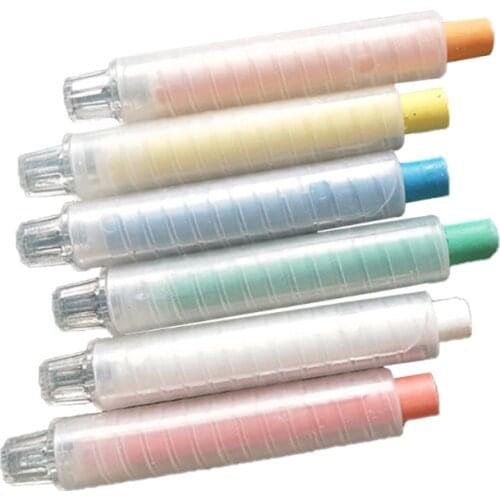 Premium Dustless Chalk Holder Length 3.54'' Diameter 0.59'' Reusable Fit for Most Dustless Chalks for School Office