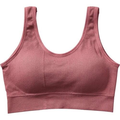Threaded beautiful back vest sports rimless underwear gatherspushup