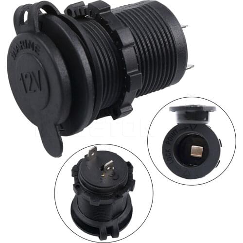 New Auto Car Cigarette Lighter Socket 12V Waterproof Car Boat Motorcycle Cigarette Lighter Sockets Splitter Power Plug Outlet