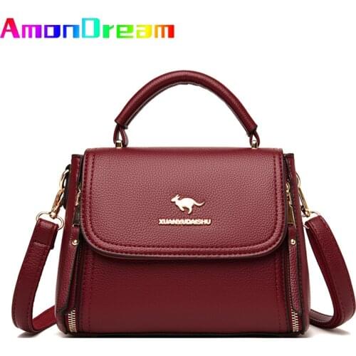 Hot High Quality Pu Leather Ladies Top-handle Bag Famous Brand Designer Shoulder Crossbody Bags for Women 2021 New Casual Totes