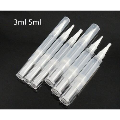 10/30pcs Empty Nail Oil Pen With Brush Liquid Foundation Refillable Bottles 3ml 5ml Travel Size Cosmetics Holder Makeup Tool