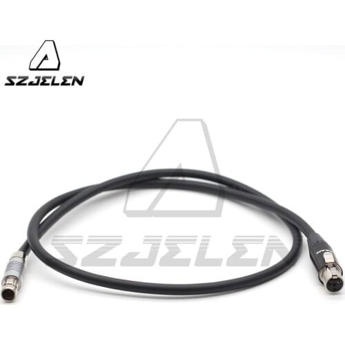 RS 3pin Male to mini XLR 4pin female For TVLOGIC OLED imager VFM-055A 058 056 Monitor power cable