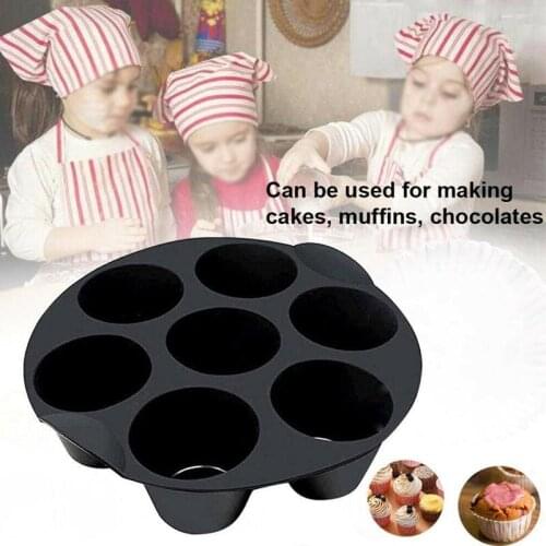 Seven Hole Food Grade Baking Cake Mould Multifunctional Baking Mould 18cm/21cm Air Fryer Accessories