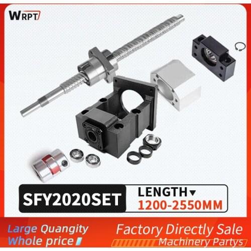 Ball screw SFU2020 + SFY nut + HM15-80 / 15-86 (cast iron) + BF15 + coupling XB30 * 40 + DSG20H, L = 1200MM-2550MM