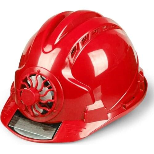 Solar Power Fan Helmet Outdoor Working Safety Hard Hat Construction Workplace ABS material Protective Cap Powered by Solar Panel