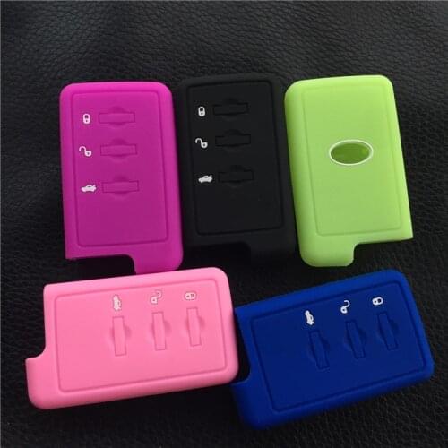 Silicone rubber car key cover case set shell for Subaru forester Outback Legacy 3 Buttons key