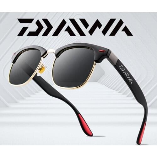 Daiwa Polarized Sunglasses Fishing Camping Hiking Sunglasses Male Sun Glasses For Men Retro Cheap Luxury Brand Designer