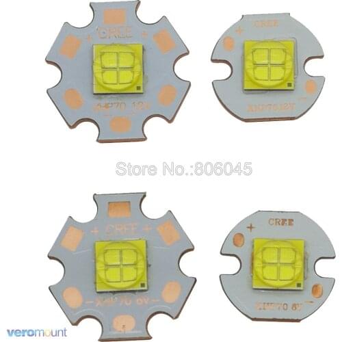 20W 7070 6V or 12V 6500K Cool White High Power LED Emitter on 16mm 20mm Copper PCB Base instead of Cree XHP70 XHP70.2 LED Diode