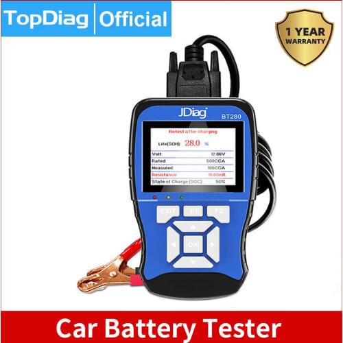 12VCar Automotive Battery Tester Analyzer 100-2000CCA Large Color Screen 2020New