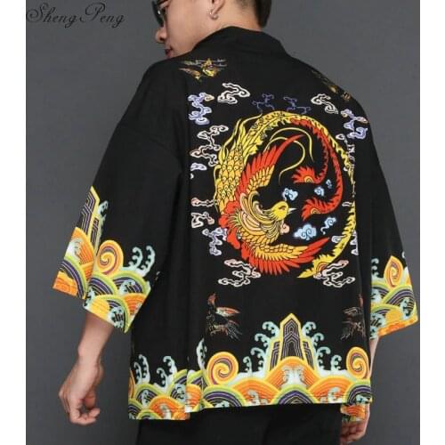 Traditional japanese mens clothing yukata men traditional japanese kimonos traditional chinese clothing for men Q632