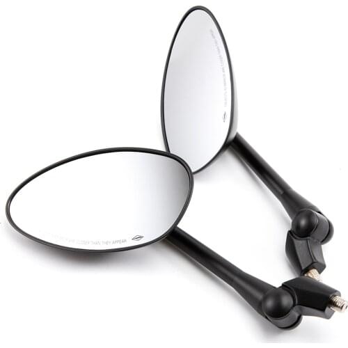 Universal Motorcycle Rearview Handlebar Mirror 8mm 10mm Rear View Mirrors For Coolster Moped GY6 Cruiser ATV