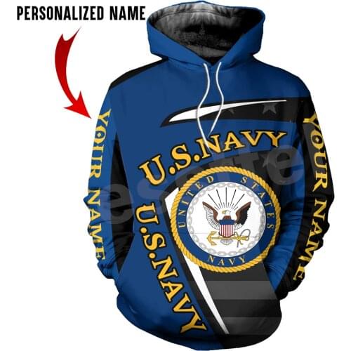 Tessffel Eagle Navy Army Veteran Military Camo Harajuku Pullover 3DPrint Streetwear Tracksuit Autumn Casual Hoodies Men/Women A1