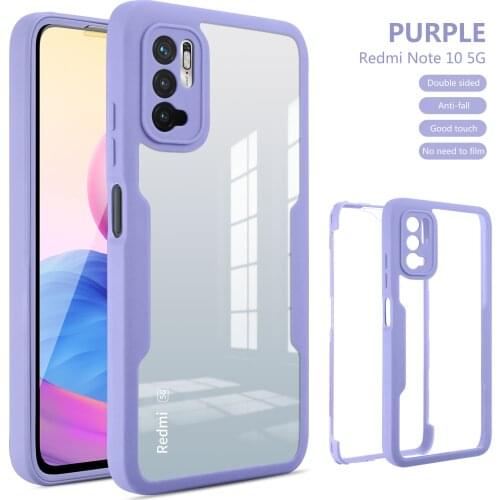 100PCS 360 Protective Phone Case For Xiaomi 11 pro /11 lite /redmi note 10 pro/Poco X3 Pro Front PET film & Back Cover Case