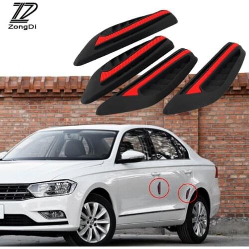 ZD 4Pcs Car door anti-collision stickers Anti-scratch For Audi a3 a4 a5 a6 Skoda superb rapid fabia Suzuki swift sx4 Accessories