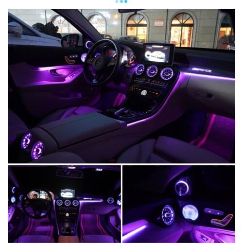 64 Color Illuminate Ambient light For Mercedes Benz W213 E Class Atmosphere Advanced Light Cover All Around Car Lighting LED