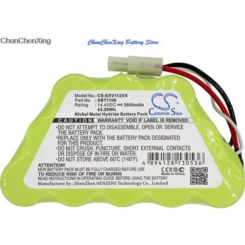 Cameron Sino 3000mAh Battery XBT1106 for Euro Pro Navigator Freestyle Pro, SV1106, SV1107, SV1112