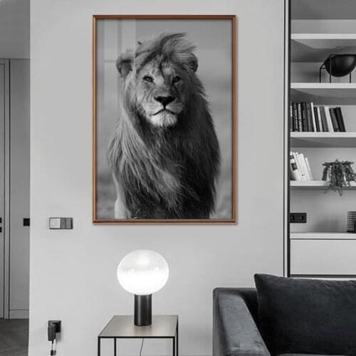 Lion Black And White Full Square Round Drill Diamond Painting Animal Mosaic Diamond Embroidery 5D Home Decor RhinestonesZP-3284