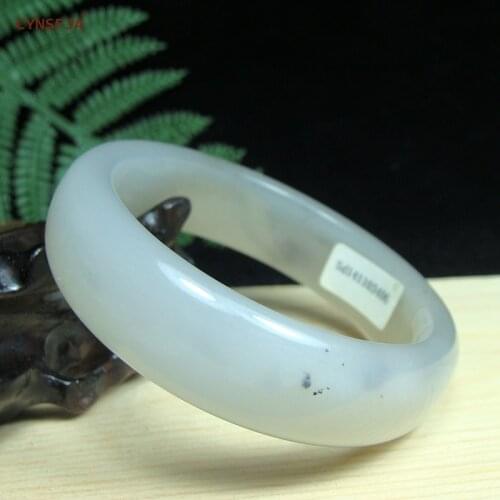 CYNSFJA Real Rare Certified Natural Hetian Jade Nephrite 59mm Womens Jade Bracelet Bangle Fine Jewelry High Quality Best Gifts