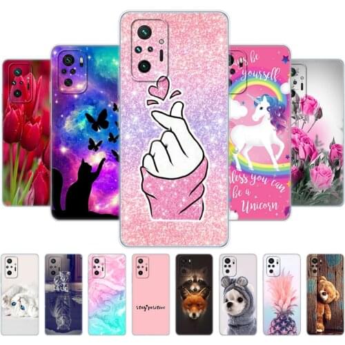 For Xiaomi Redmi Note 10 Case Silicon Soft Tpu Back Phone Cover For Redmi Note 10 Pro Global Version Note10 Protective Bumper