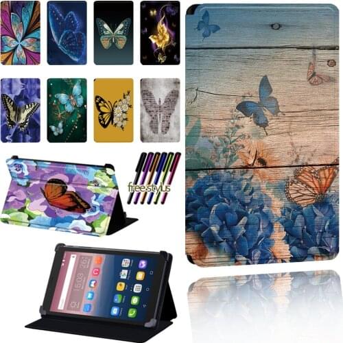 Butterfly Case for Alcatel One Touch Pixi 3 7"/8"/10"/Pixi 4 7" Tablet Scratch Resistant Ultra-thin Protective Cover