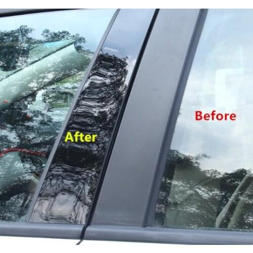 Brightly PC Window Middle Pillar Decorated Cover Plate For Toyota RAV4 Corolla Rezi Mark Vios Levin CB055