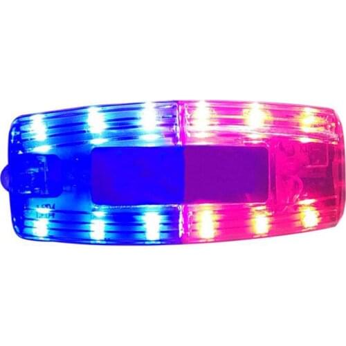 Red Blue Flashing Warning Light LED Switch Safety Lamps Rechargeable 3 Levels Emergency Lamps Outdoor Alarm Traffic Signal