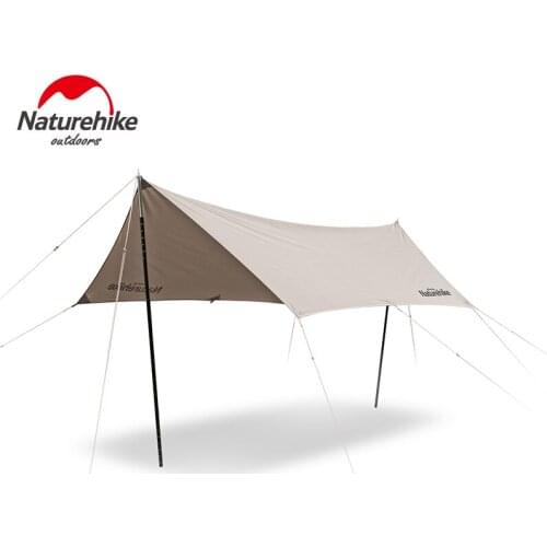 Naturehike Cotton Hexagonal Awning Tent Large Space Hiking Camping travel Sun Shelter Cotton Canopy Sunscreen NH20TM005