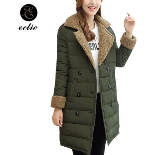 Winter 2021 Parka Women Cashmere Coat Casacas Para Mujer Korean Fur Coats Long Padding Padded Jacket Quilted Coat Lapel Jacket