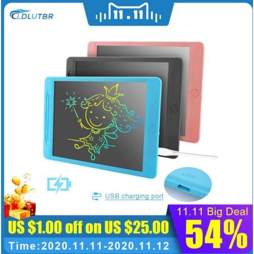 11.5 inch cartoon rechargeable drawing tablet colorful LCD writing tablet smart Digital Tablets for business Kids drawing table