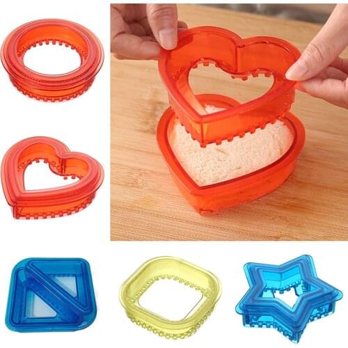 SandWich Cutter and Sealer For Kids Lunch Sandwiches Maker Breakfast Making Mold