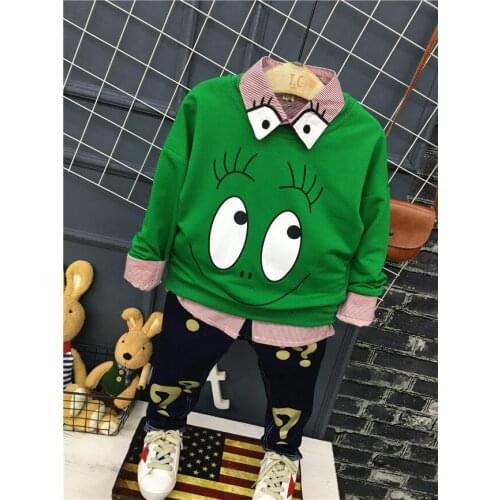 Spring and autumn Cartoon Baby Boy Set Sweatshirt + shirt + jeans Baby Suit Boy Clothing Sets Gift Suits Kids Clothes Set Infant