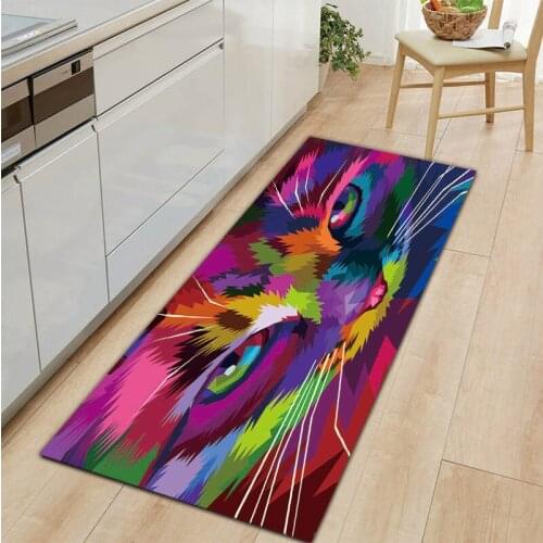 Animal Series Entrance Doormat Colourful Home Decorative Living Room Balcony Rug Washable Kitchen Mat Non-Slip Bathroom Carpet