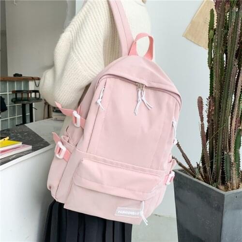 Candy colors Women Backpack Travel Kawaii School Bags for Teenage Girls Student Bookbag Schoolbag Rucksack Mochila Escolar 2021