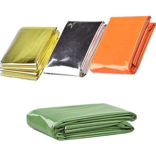 4 pcs Emergency Mylar Thermal Blankets Emergency Shelter Designed for NASA, Outdoors Hiking Survival Kit Marathons or First Aid