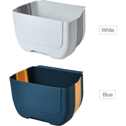 5L Collapsible Trash Can Folding Hanging Trash Can Foldable Trash Bin for Kitchen Cabinet Door Bedroom Bathroom Office Car
