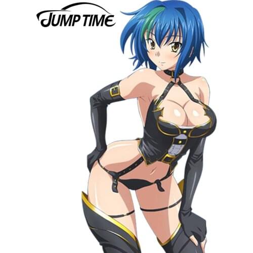 JumpTime 13cm x 6.7cm Car Stickers Hot Anime Lady Xenovia Render Vinyl Stickers Cartoon Sexy Girl Decal Reflective Car Sticker