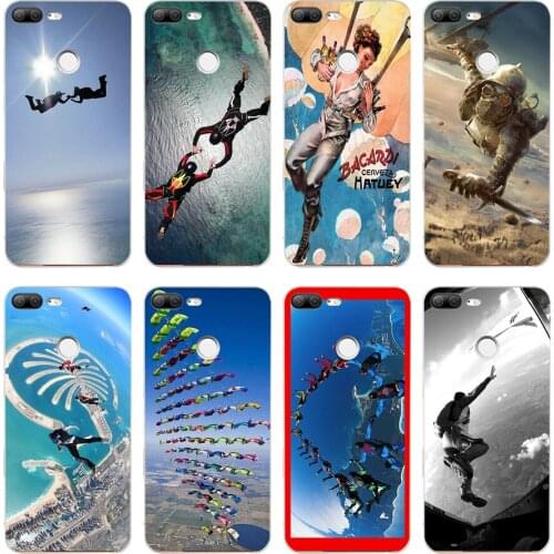 53H Skydive Skydivers Parachuting Soft Silicone Tpu Cover phone Case for huawei Honor 9 Lite 10 p 9 10 lite