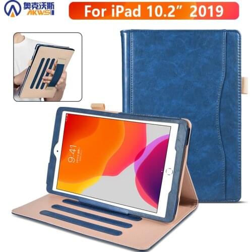 Stand Leather Case for Ipad 10.2 2019, Cover for Ipad Air 3 10.5, Funda for Ipad 7th gen with handstrap Auto Sleep Capa