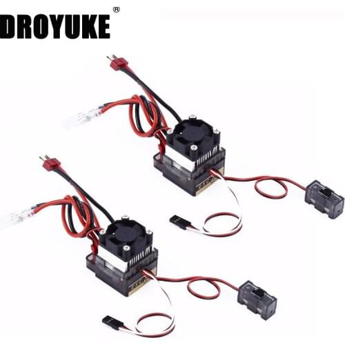 Hot 2pcs/lot Special price 7.2V-16V 320A High Voltage ESC Brushed Speed Controller RC Car Truck Buggy Boat T plug