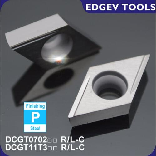 EDGEV Cermet Carbide Inserts DCGT11T302R DCGT11T304L C MX2020 Boring CNC Lathe Turning Tools For Substitue DCGT11T304 C TN60
