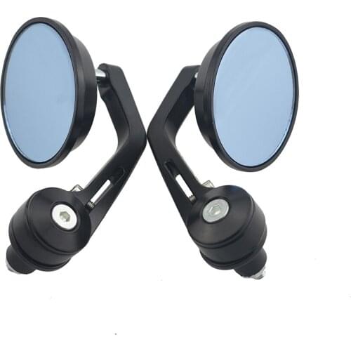 Evomosa 7/8" HANDLE BAR END MIRRORS FOR CUSTOM BOBBER CHOPPER CAFE RACER BUELL