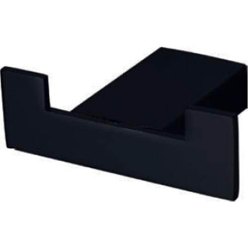 Ahlez Black City Black Dual Bathrobe Robe Hook