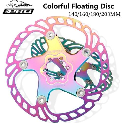 IIIPRO Floating Brake Pads MTB Mountain Bike 140/160/180/203mm Six Nail Disc Rotor Plate Road Bicycle Cycling Parts
